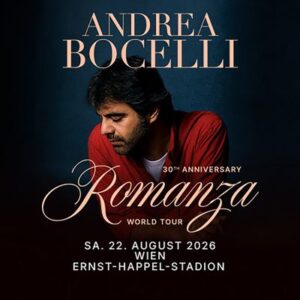 Andrea Bocelli, sobota, 22.08.2026, E.Happel stadion, Dunaj, Avstrija